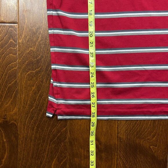 Nike Tiger Woods Big & Tall Performance Golf Red Striped Polo Shirt Men's XXL - Picture 8 of 9